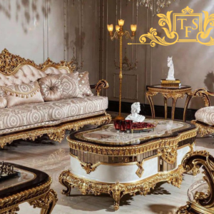 Luxurious Wooden Sofa Set