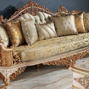 Luxurious Wooden Sofa