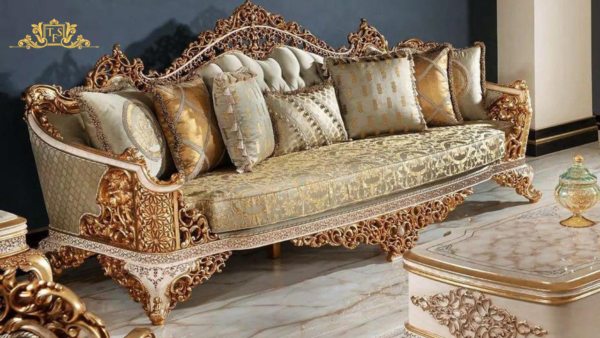 Luxurious Wooden Sofa