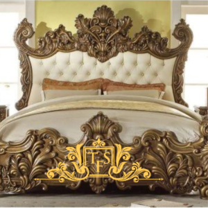 Modern design platform Bed Teak wood