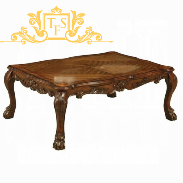 Carved Wood Center Table