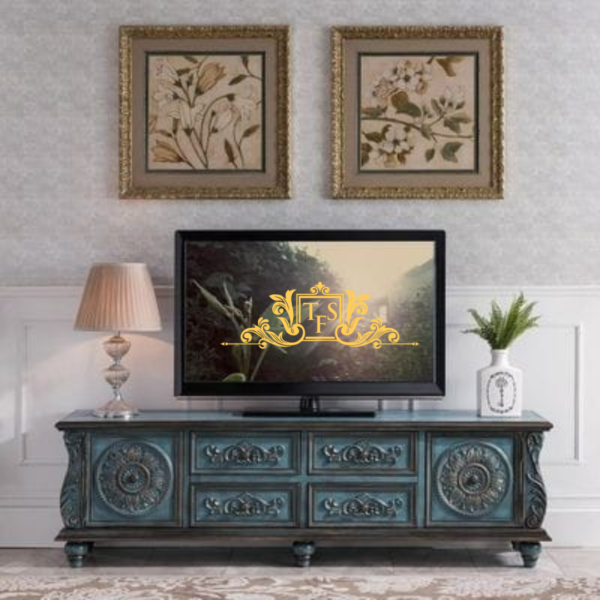 Handcrafted Custom Made Console TV Unit