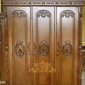 Wooden Almirah with Hidden Drawers