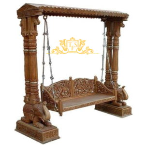 Modern Wooden Swing Seat Both Sides sitting