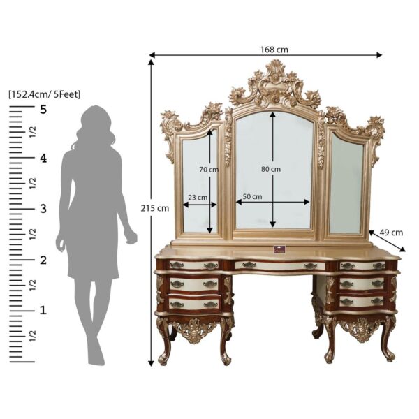 Designer Wooden dressing table - Image 2