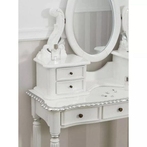 Furniture Style Luxurious Dresser with Mirror Frame - Image 2