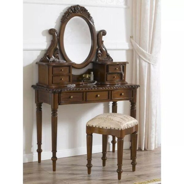 Classical Victorian Dresser Teak Wood High Gloss Finish - Image 4