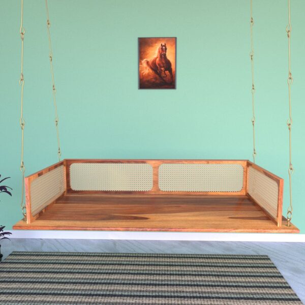 Wooden Hanging Swing - Image 3