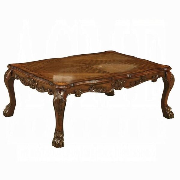 Carved Wood Center Table - Image 2