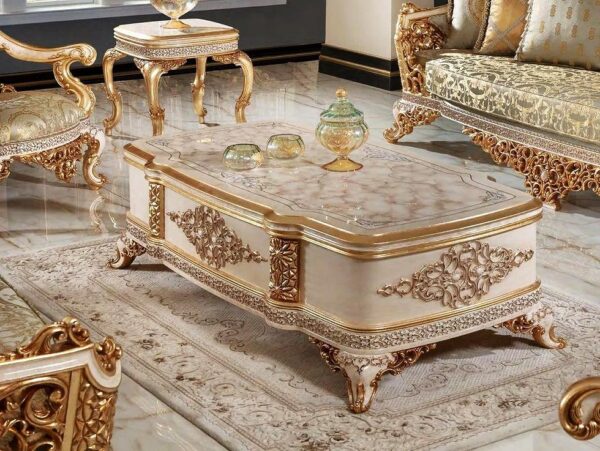Luxurious Wooden Sofa - Image 4
