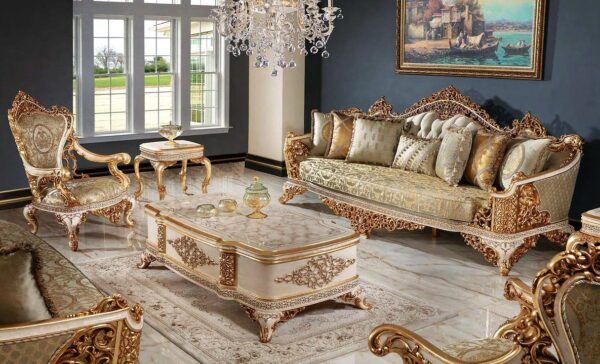 Luxurious Wooden Sofa - Image 2