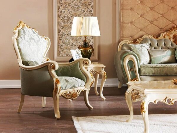 Living Room Classic Sofa Set - Image 3