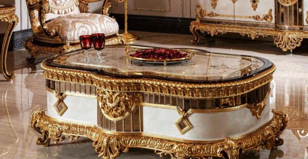 Luxurious Wooden Sofa Set - Image 2